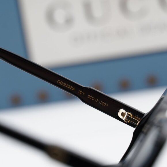 Gucci GG0533SA 001 Square Sunglasses - Black/Grey main image 7
